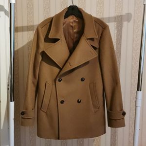 Massimo Dutti 100% wool peacoat